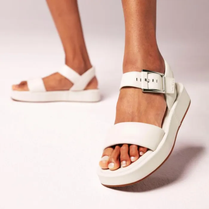 Clarks Flat Sandals Alda Strap Off White Leather 8211 Women