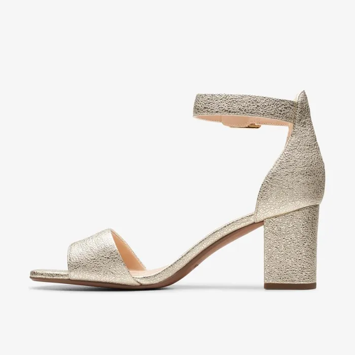 Clarks Heels Deva Mae Champagne 8211 Women