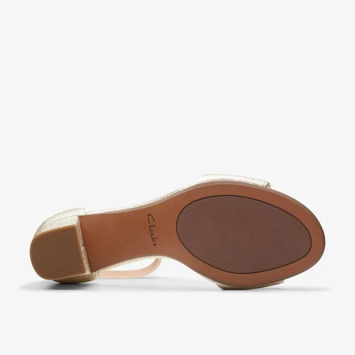 Clarks Heels Deva Mae Champagne 8211 Women