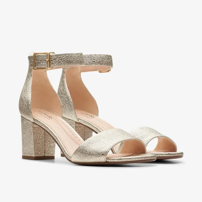 Clarks Heels Deva Mae Champagne 8211 Women
