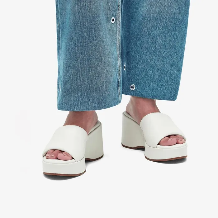 Clarks Heels Manon Glide Off White Leather 8211 Women