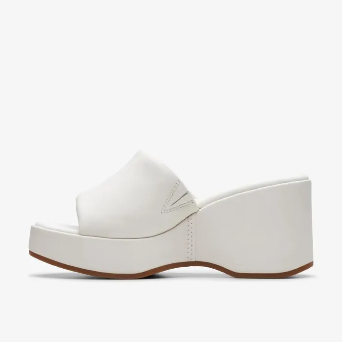 Clarks Heels Manon Glide Off White Leather 8211 Women