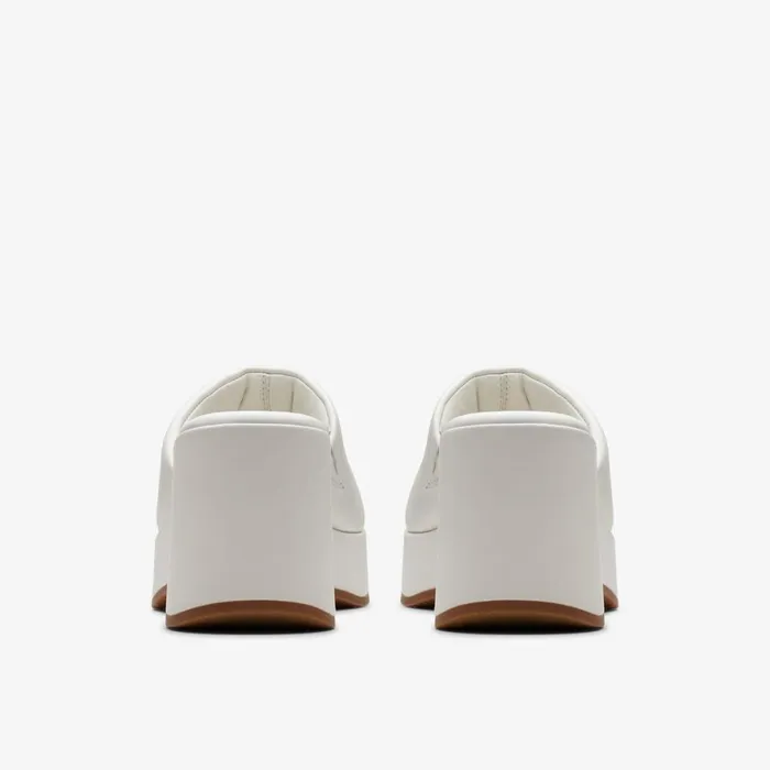 Clarks Heels Manon Glide Off White Leather 8211 Women