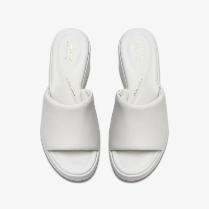 Clarks Heels Manon Glide Off White Leather 8211 Women