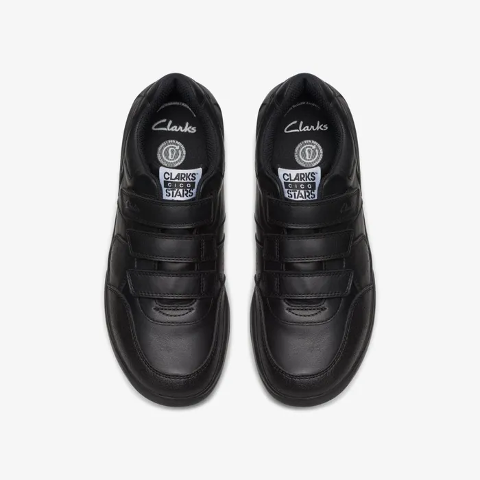 Clarks Machine Washable Cica Star Orb Youth Black 8211 Kids