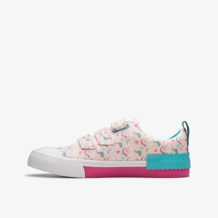 Clarks Machine Washable Foxing Myth Pink Multicolour 8211 Kids