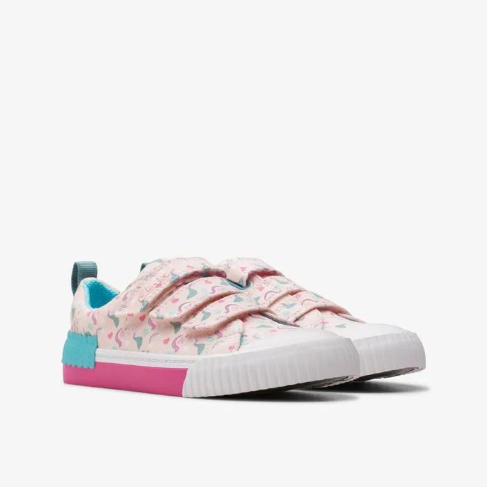 Clarks Machine Washable Foxing Myth Pink Multicolour 8211 Kids