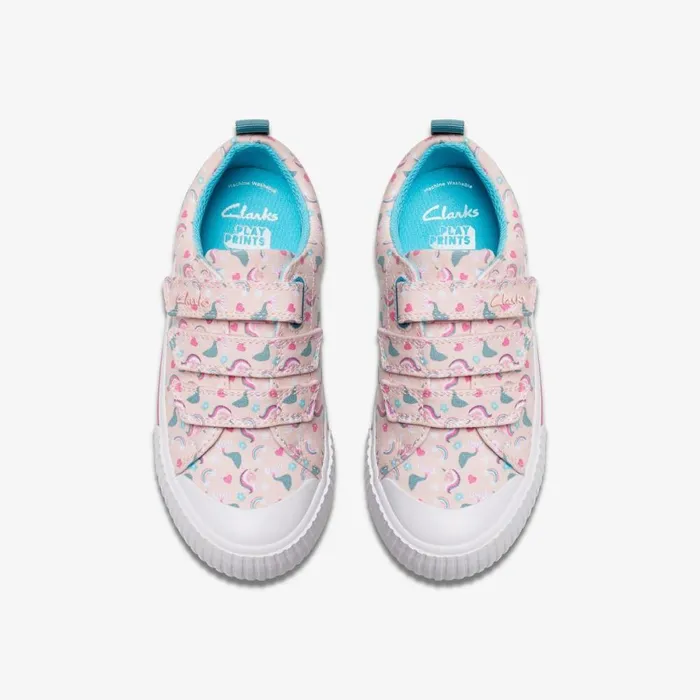 Clarks Machine Washable Foxing Myth Pink Multicolour 8211 Kids
