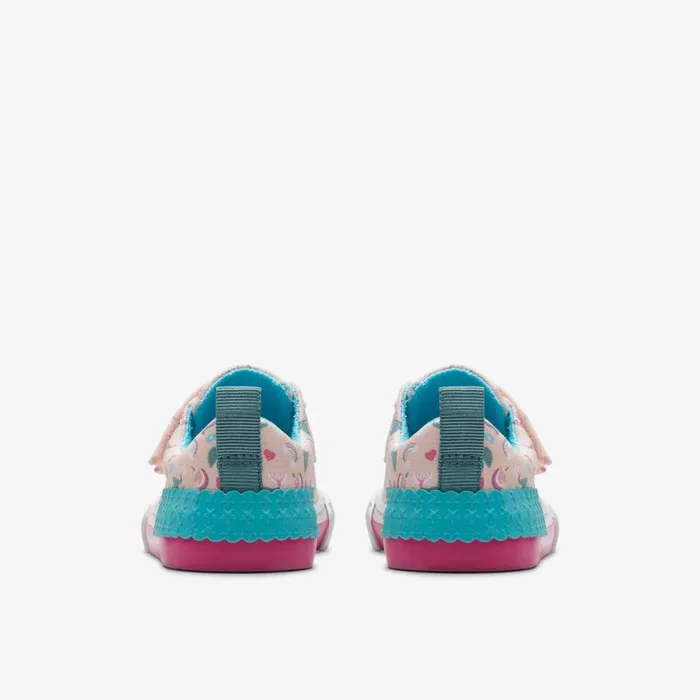 Clarks Machine Washable Foxing Myth Toddler Pink Multicolour 8211 Kids