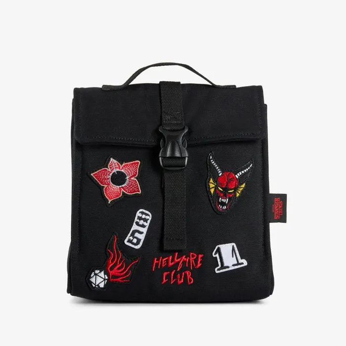 Clarks School Bags Stranger Things Lunchbox Black Combination 8211 Kids