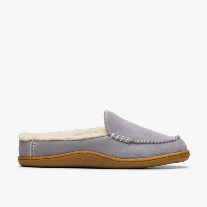 Clarks Slippers Pilton 2 Craft Grey Suede 8211 Women