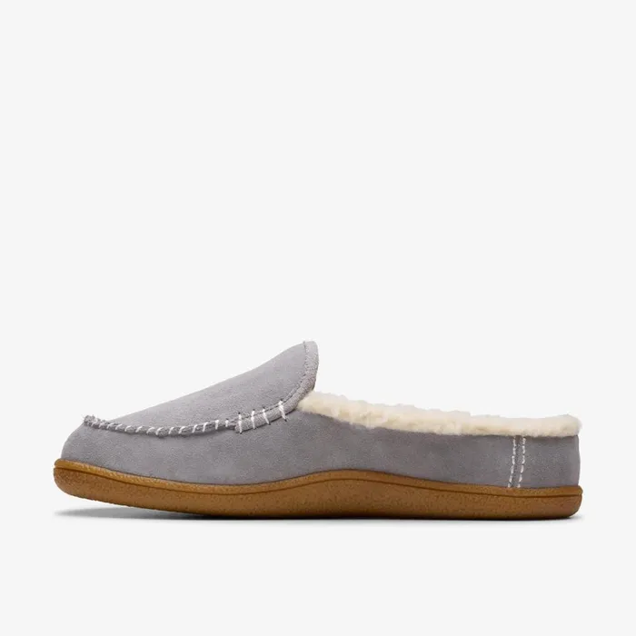 Clarks Slippers Pilton 2 Craft Grey Suede 8211 Women