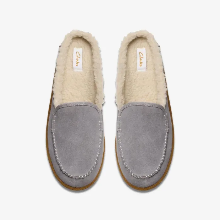 Clarks Slippers Pilton 2 Craft Grey Suede 8211 Women