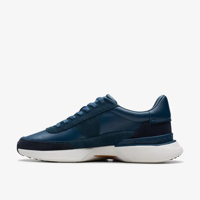 Clarks Trainers Craft Pace Navy Leather 8211 Men