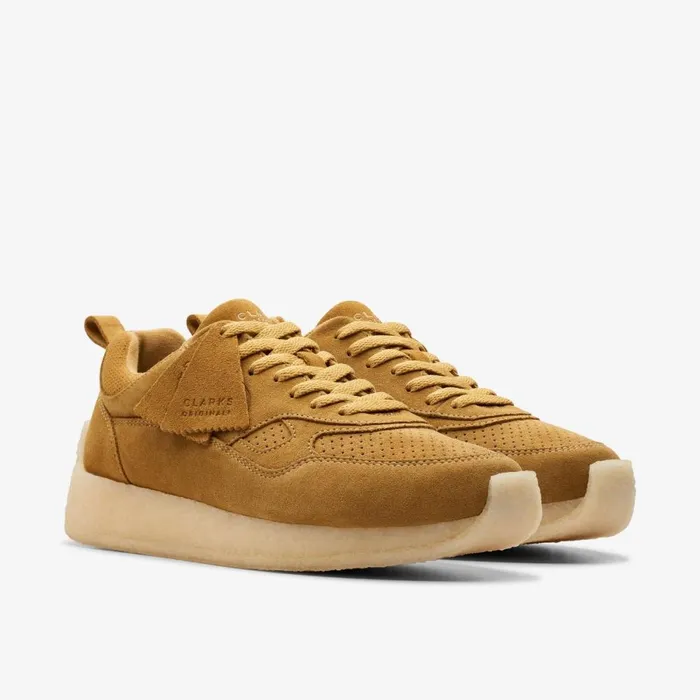 Clarks Trainers Lockhill Tan 8211 Men