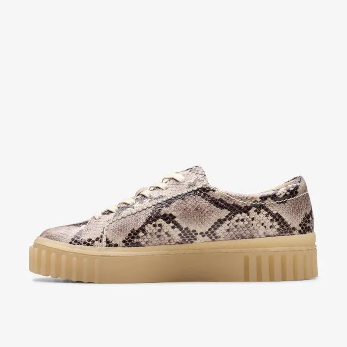 Clarks Trainers Mayhill Walk Grey Snake Leather 8211 Women