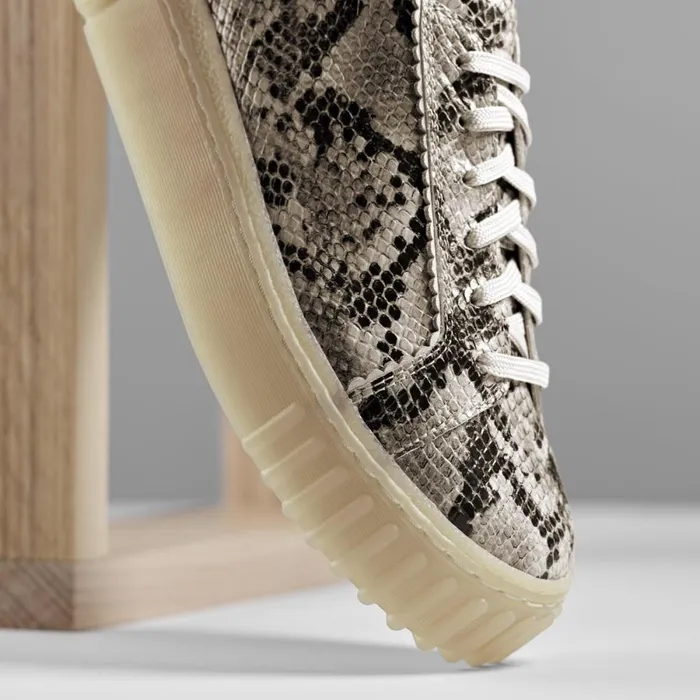 Clarks Trainers Mayhill Walk Grey Snake Leather 8211 Women