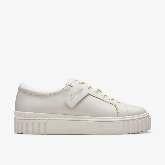 Clarks Trainers Mayhill Walk Off White Leather 8211 Women