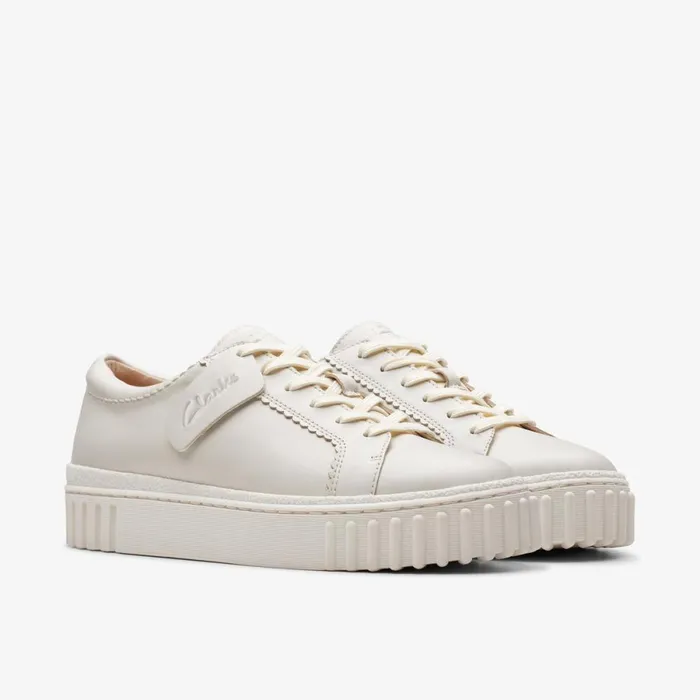 Clarks Trainers Mayhill Walk Off White Leather 8211 Women
