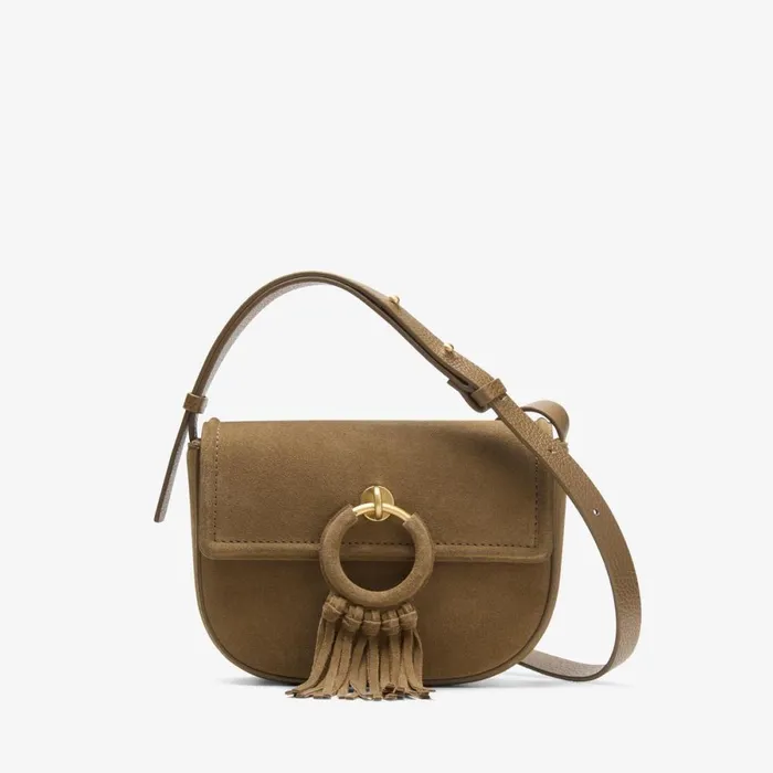 Clarks Women039s Bags Casual Cross 2 Dark Sand Suede 8211 Women