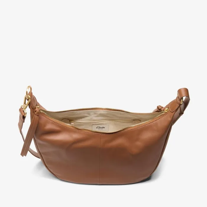 Clarks Women039s Bags Willow Moon Tan Leather 8211 Women