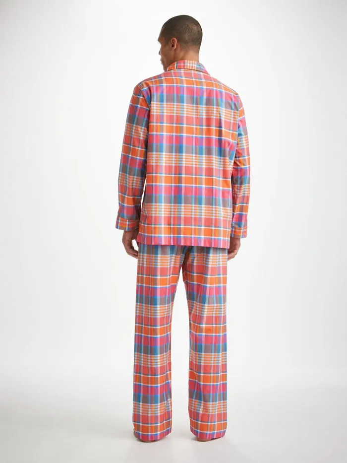 Classic Fit Pajamas Men Derek Rose Classic Fit Pajamas Barker 36 Cotton Multi