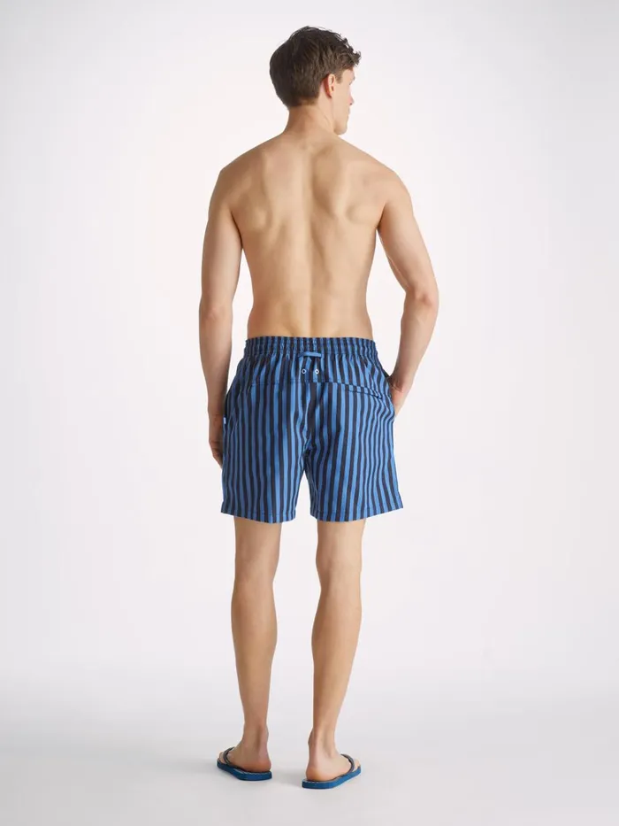 Classic Fit Swim Shorts Men Derek Rose Swim Shorts Bondi 8 Navy