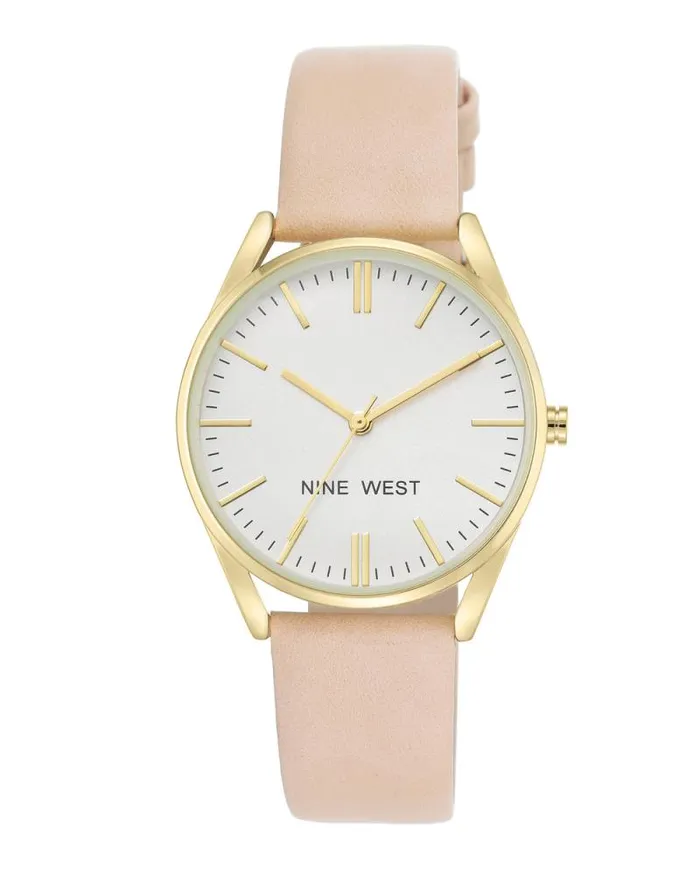 Classic Strap Watch Pink Women Nine West Straps