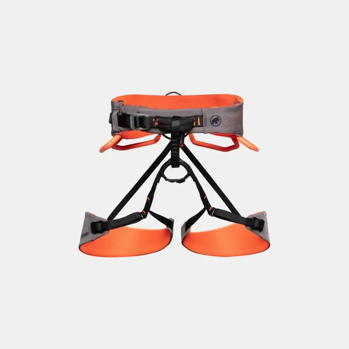 Climbing Equipment Women Mammut Comfort Fast Adjust Harness Sharksafety Orange