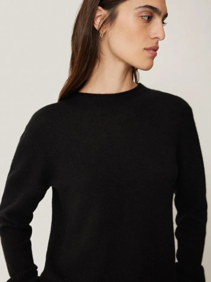 Cloud Cashmere Eldon Jumper Black Women Jigsaw Knitwear and Cashmere