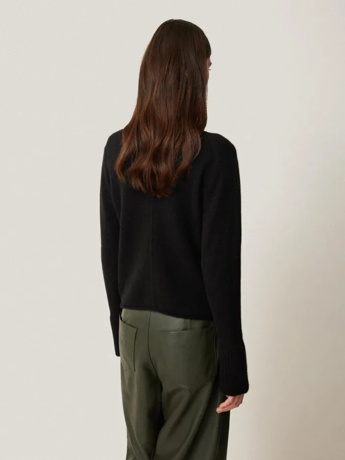 Cloud Cashmere Eldon Jumper Black Women Jigsaw Knitwear and Cashmere