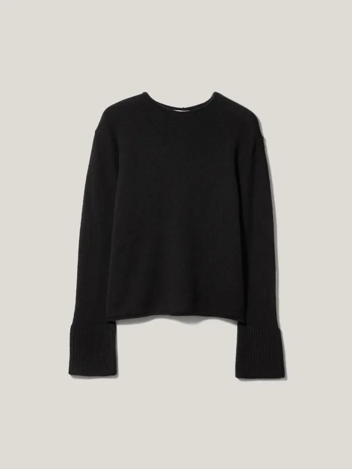 Cloud Cashmere Eldon Jumper Black Women Jigsaw Knitwear and Cashmere