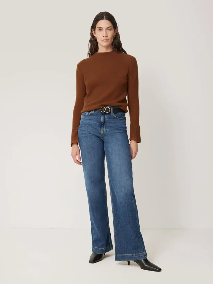 Cloud Cashmere Eldon Jumper Toffee Women Jigsaw Knitwear and Cashmere
