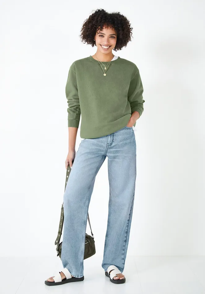 CoOrds Women Hush Dani Oversized Sweatshirt Khaki