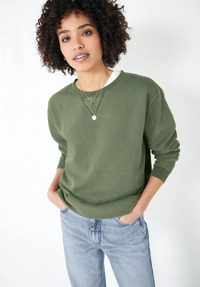 CoOrds Women Hush Dani Oversized Sweatshirt Khaki