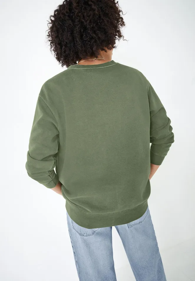 CoOrds Women Hush Dani Oversized Sweatshirt Khaki