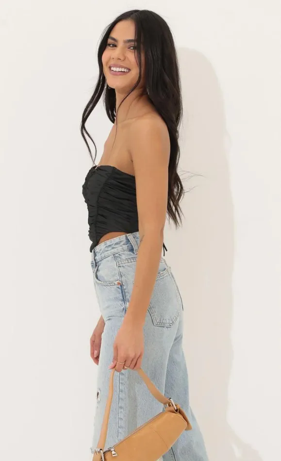 Corset Top Black Women LUCY IN THE SKY Tops Corset Top Black Women LUCY IN THE SKY Tops