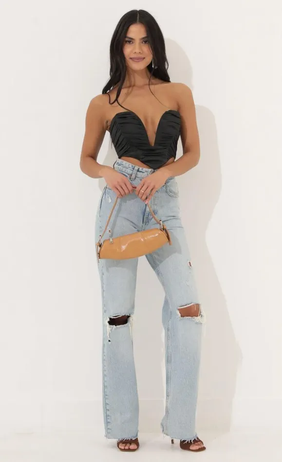 Corset Top Black Women LUCY IN THE SKY Tops Corset Top Black Women LUCY IN THE SKY Tops