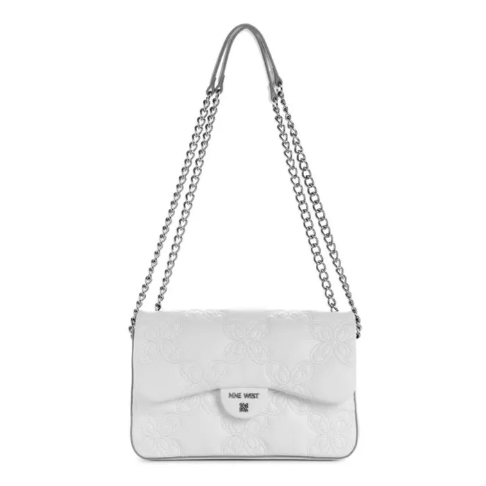 Cosette Flap Convertible Crossbody White Women Nine West Crossbody