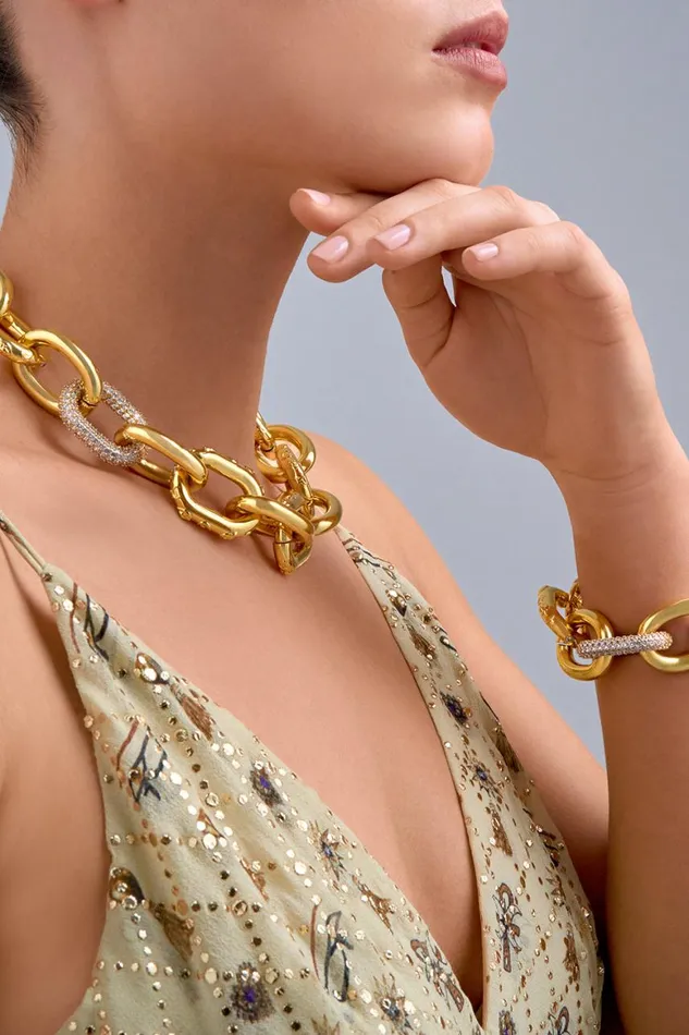 COSMIC CARTOUCHE NECKLACE GOLD Gold WomensMens Camilla Jewellery