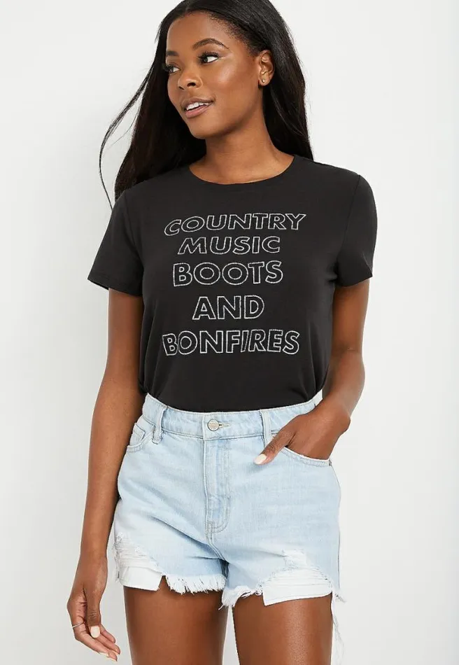 Country Music Graphic Tee Women Maurices Tops