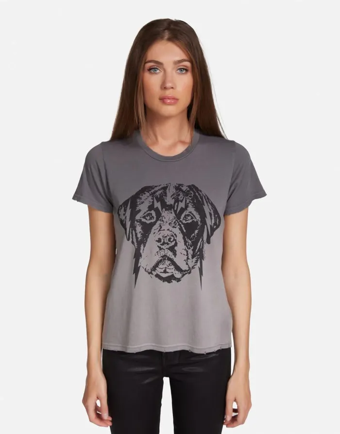 Croft Lightning Rottweiler Lt Onyx Ombre Women Lauren Moshi Short Sleeve