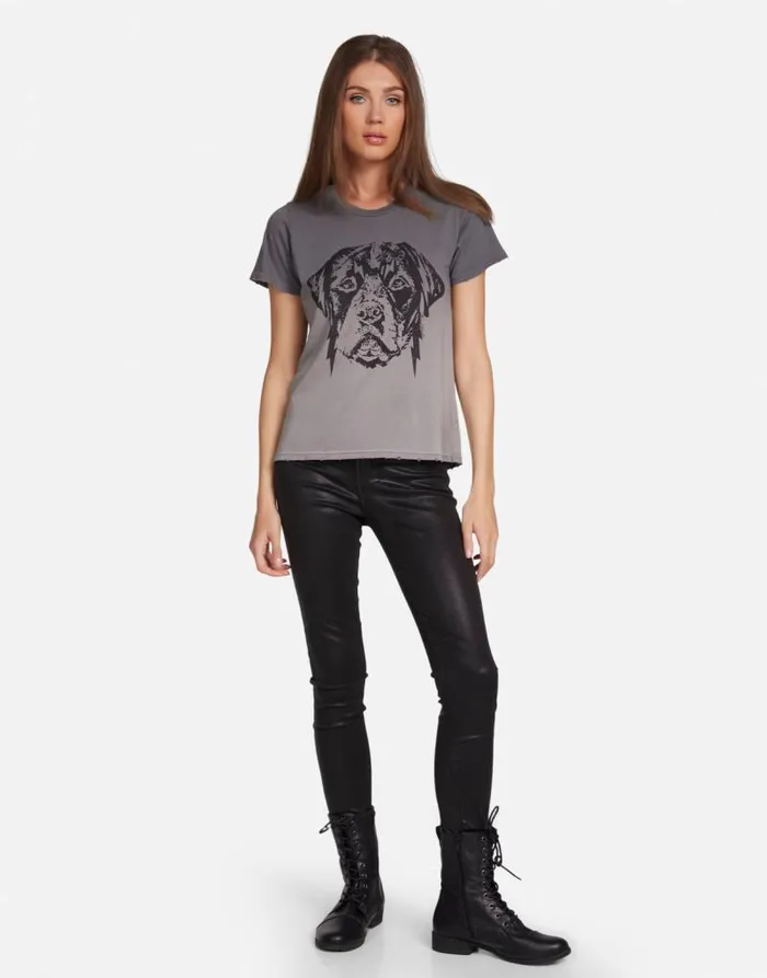 Croft Lightning Rottweiler Lt Onyx Ombre Women Lauren Moshi Short Sleeve