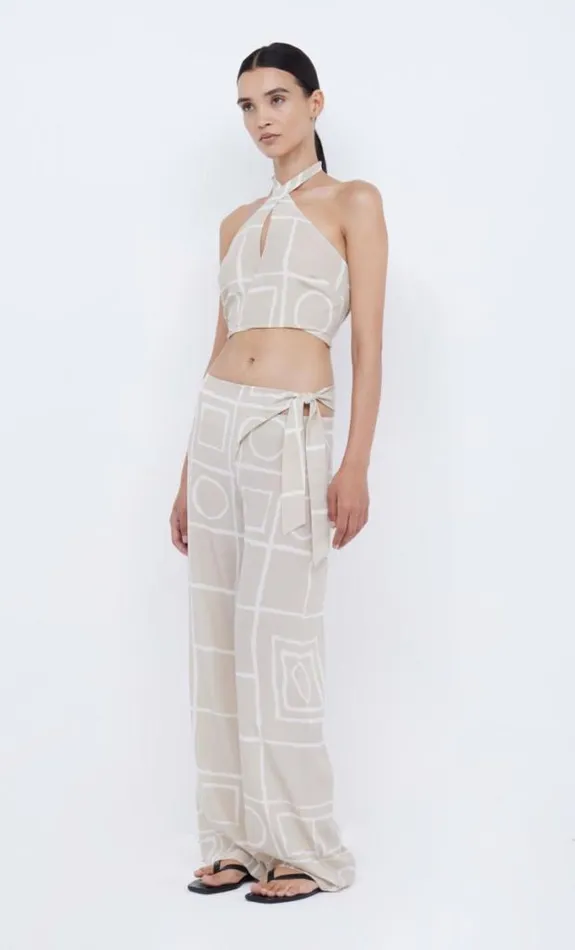 Cropped Shop Bec Bridge Salma Halter Top Checkers