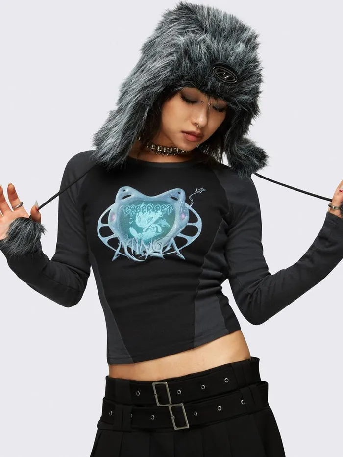 Cyber Baddie Top Women Minga London Tops and TShirts
