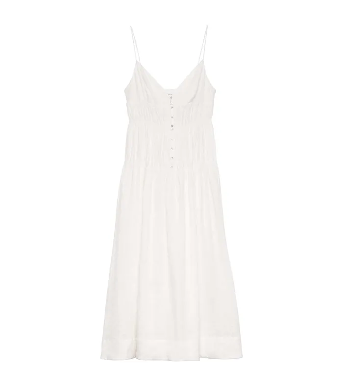 DEN Dresses Women Irina Linen Dress Salt DEN Dresses Women Irina Linen Dress Salt