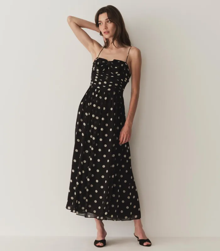 DEN Dresses Women Maryanna Dress Noir Solstice Sky Dot