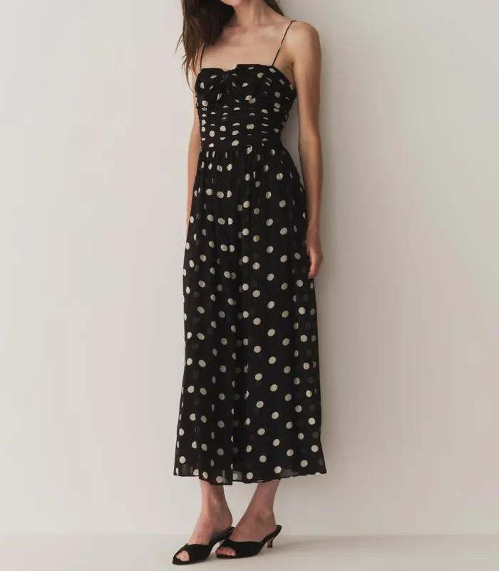 DEN Dresses Women Maryanna Dress Noir Solstice Sky Dot DEN Dresses Women Maryanna Dress Noir Solstice Sky Dot
