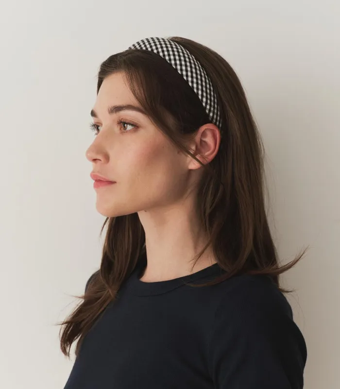 DEN Hair Accessories Women Jeanie Headband Gingham