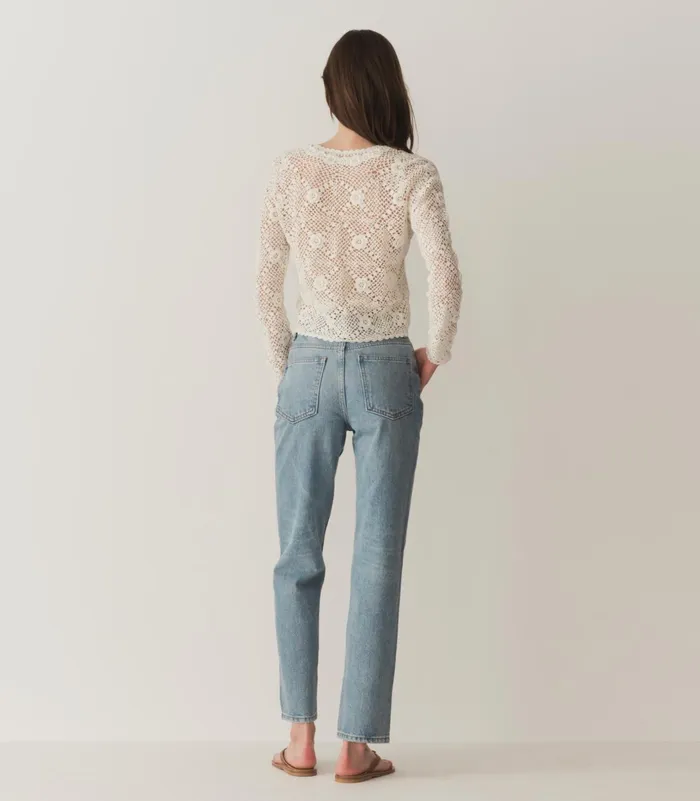 DEN Knitwear Women Ottoline Cardigan Pearl DEN Knitwear Women Ottoline Cardigan Pearl